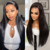 100% Brazilian Remi Virgin Human Hair 13x4 HD Lace Frontal Wig Straight 22"
