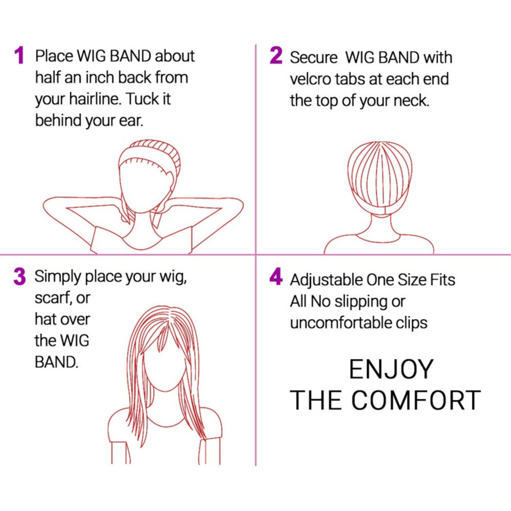 Studio Limited Non-Slip Comfort Adjustable Velvet Wig Band Beige