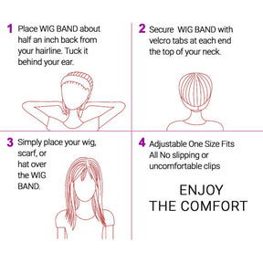Studio Limited Non-Slip Comfort Adjustable Velvet Wig Band
