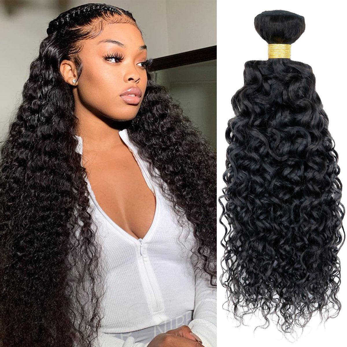 Starlet 100% Virgin Unprocessed Human Braiding Hair 27/613 Honey Blonde  Highlight Straight Bulk