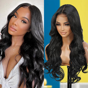 The Stylist Human Hair Blend Pre Plucked 13x6 Invisible HD Lace Frontal Wig Bella