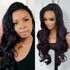 The Stylist Human Hair Blend Pre Plucked 13x6 Invisible HD Lace Frontal Wig Bella