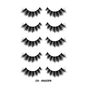 3D Cashmere Eyelashes Value Pack 5 Pairs (CH)