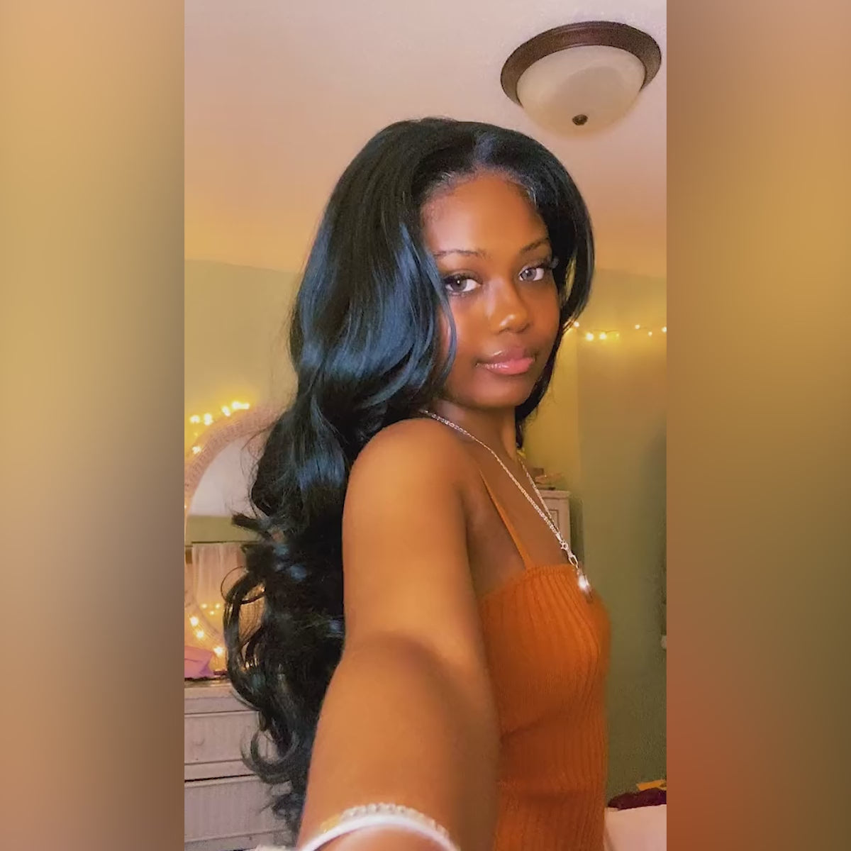 Multi-Parting, 13X6, Human Hair Blend, Frontal Wig, Invisible Lace, Pre-Plucked, Loose Curl, Layered Frontal, Loose Wave, 