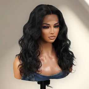 Brazilian Virgin Remi Human Hair 100% Hand Tied Full Lace 360 Lace Frontal Wig Body Wave 16"