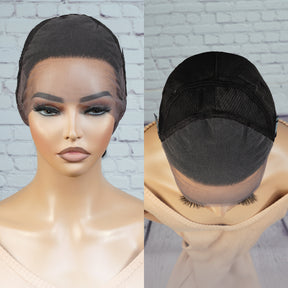 Brazilian Virgin Remi Human Hair 100% Hand Tied Full Lace 360 Lace Frontal Wig Body Wave 16"