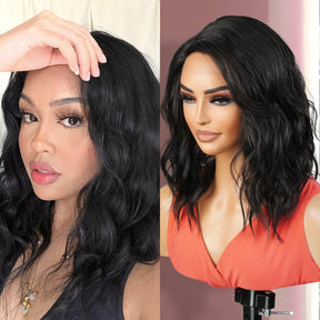 Elevate your look with our stunning loose wave bob wig! Made with high-quality heat-resistant fibers, it features a side deep part lace front design for a natural-looking hairline. The curly wavy style adds volume, while the 14-inch length and bob cut offer a trendy touch. Perfect for black women, this versatile wig is a must-have. Shop now for ultimate style and versatility!
