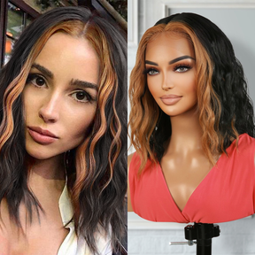 Introducing our gorgeous loose deep wave layered bob wig! Made with heat-resistant synthetic fibers, this wig features a middle part Swiss lace front for a natural-looking hairline. With a 12-inch length and curly wavy style, it adds volume and dimension to your hair. The layered bob cut adds a trendy touch. Perfect for black women, this easy-to-wear and style wig is a must-have. Shop now for ultimate style and versatility!