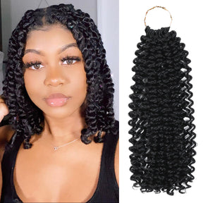 Authentic Synthetic Hair Crochet Braids Water Wave 12"