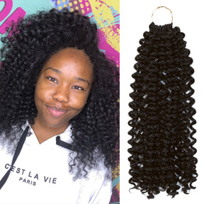 Authentic Synthetic Hair Crochet Braids Water Wave 12"