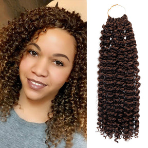 Authentic Synthetic Hair Crochet Braids Water Wave 12"