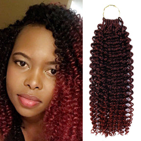 Authentic Synthetic Hair Crochet Braids Water Wave 12"
