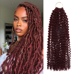 Authentic Synthetic Hair Crochet Braids Water Wave 22"
