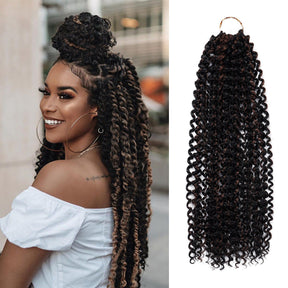 Authentic Synthetic Hair Crochet Braids 6X Value Pack Water Wave 22"