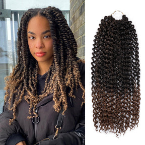 Authentic Synthetic Hair Crochet Braids Water Wave 22"