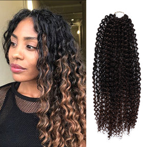 Authentic Synthetic Hair Crochet Braids Water Wave 22"