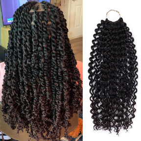 Authentic Synthetic Hair Crochet Braids Water Wave 22"