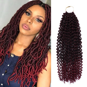 Authentic Synthetic Hair Crochet Braids Water Wave 22"