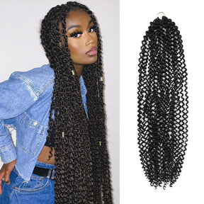 Authentic Synthetic Hair Crochet Braids 6X Value Pack Water Wave 32"