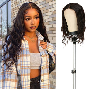 Cheap human hair wig at AliHairs, Deep Center Part HD Transparent Lace Front Wigs, Unprocessed Virgin Human hair, Most popular wavy style, Natural color wig, Best wavy wig on tiktok, You will enjoy a chic voluminous vibes that gives you the flawless look.