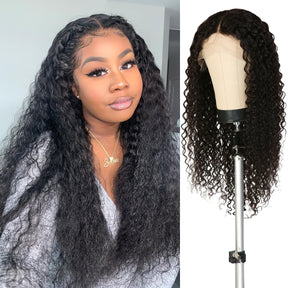 Most affordable human hair lace wig that Exclusively developed and defined lace wigs by AliHairs, It made by Unprocessed Virgin Human hair, Long Curly hairstyle, The cap is flexible elastic net material, Can Be Dyed All colors, It is perfect for everyday use or any other special occasion. Curly hair never gets out of trend.