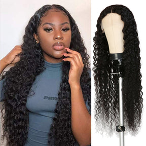 Deep part lace wig makes a versatile hair fashion without any tension and worries about your natural hair, 150% Density Transparent Lace Wig made with Virgin Human hair, Deep wave hairstyle which is the best summer vacation wigs, Natural color wig, Pre Plucked with Baby Hair, Low maintenance hairstyle