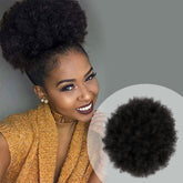 Retro Puff, Afro Pony, Large Ponytail