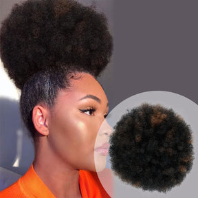 Retro Puff, Afro Pony, Large Ponytail