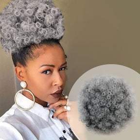 Instant Glitz Synthetic Drawstring Ponytail Retro Puff Large