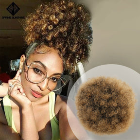 Instant Glitz Synthetic Drawstring Ponytail Retro Puff Large