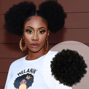 Instant Glitz Synthetic Drawstring Ponytail Retro Puff Small
