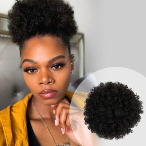 Instant Glitz Synthetic Drawstring Ponytail Retro Puff Small