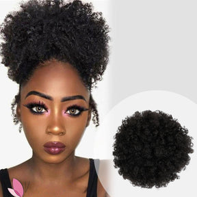 Instant Glitz Synthetic Drawstring Ponytail Retro Puff Small