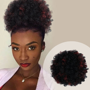 Instant Glitz Synthetic Drawstring Ponytail Retro Puff Small