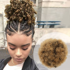 Instant Glitz Synthetic Drawstring Ponytail Retro Puff Small