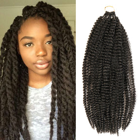 Authentic Synthetic Hair Crochet Braids Pre-Looped Afro Twist 18"