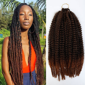 Authentic Synthetic Hair Crochet Braids Pre-Looped Afro Twist 18"