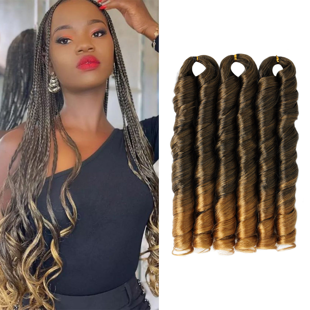 14 18 22 Inch Synthetic French Curly Crochet Braids – Misthere K. - All  rights reserved