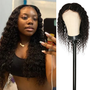 The T Part lace wig is a beginner-friendly wig which is the most affordable wig types, It’s wearable right out the box, so you don’t need to know a lot about wig styling to wear the T part. Pre-plucked Natural Hairline with Center Parting, Best summer vacation wigs, Best curly wig on tiktok, Low maintenance hairstyle
