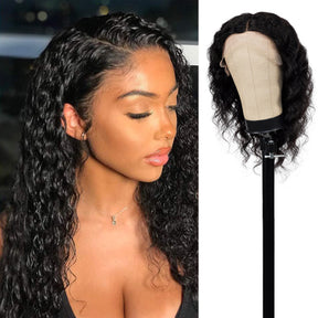 T part wig has a full front hairline area. So, this leads to a similar natural result that you would get with a more expensive lace frontal wig. 150% Density Transparent Lace Wig made with Virgin Human hair,  Pre-plucked to perfection, Best summer vacation wigs, Natural color wig, Pre-Plucked with Baby Hair, Low maintenance hairstyle. Fits All Face Shapes.