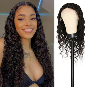 T part wig has a full front hairline area. So, this leads to a similar natural result that you would get with a more expensive lace frontal wig. 150% Density Transparent Lace Wig made with Virgin Human hair,  Pre-plucked to perfection, Best summer vacation wigs, Natural color wig, Pre-Plucked with Baby Hair, Low maintenance hairstyle. Fits All Face Shapes.