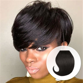 Swoop Side Bang, Curtain Bang, Layered Bang, Hair Piece