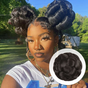 French Cruller, Pin Curl Updo, Cardi B, BAPS, Large Bun