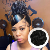 French Cruller, Pin Curl Updo, Cardi B, BAPS, Medium Bun
