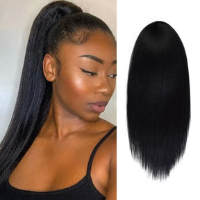 Instant Glitz Synthetic Drawstring Ponytail Straight 18"