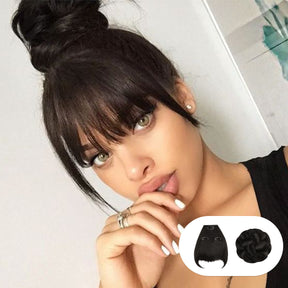 Combination, Fringe Bang, China Bang, Thick Bang, Doll Bang, Hair Piece, French Cruller, Pin Curl Updo, Cardi B, BAPS, Medium Bun