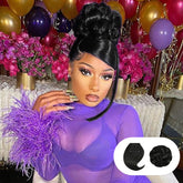 Instant Glitz Sweet Rolls Swoop Side Bang & French Cruller Bun
