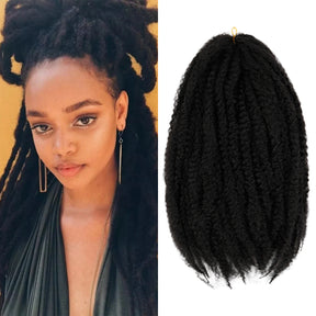 Authentic Synthetic Hair Crochet Braids Afro Twist 18" (Marley Style)