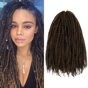 Authentic Synthetic Hair Crochet Braids Afro Twist 18" (Marley Style)