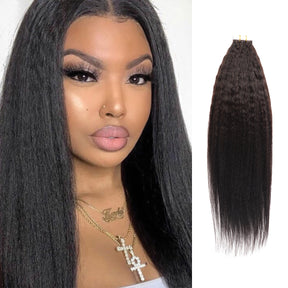 Starlet 100% Virgin Unprocessed Human Hair Tape-In Extension 20Pcs Kinky Straight